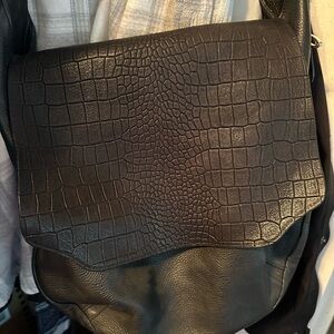 Rag and Bone Black Leather Shoulder/Hobo Bag